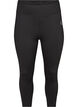 Close-fit workout capris, Black, Packshot image number 0