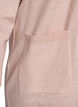 Long open-front knit cardigan with pockets, Rose, Packshot image number 3