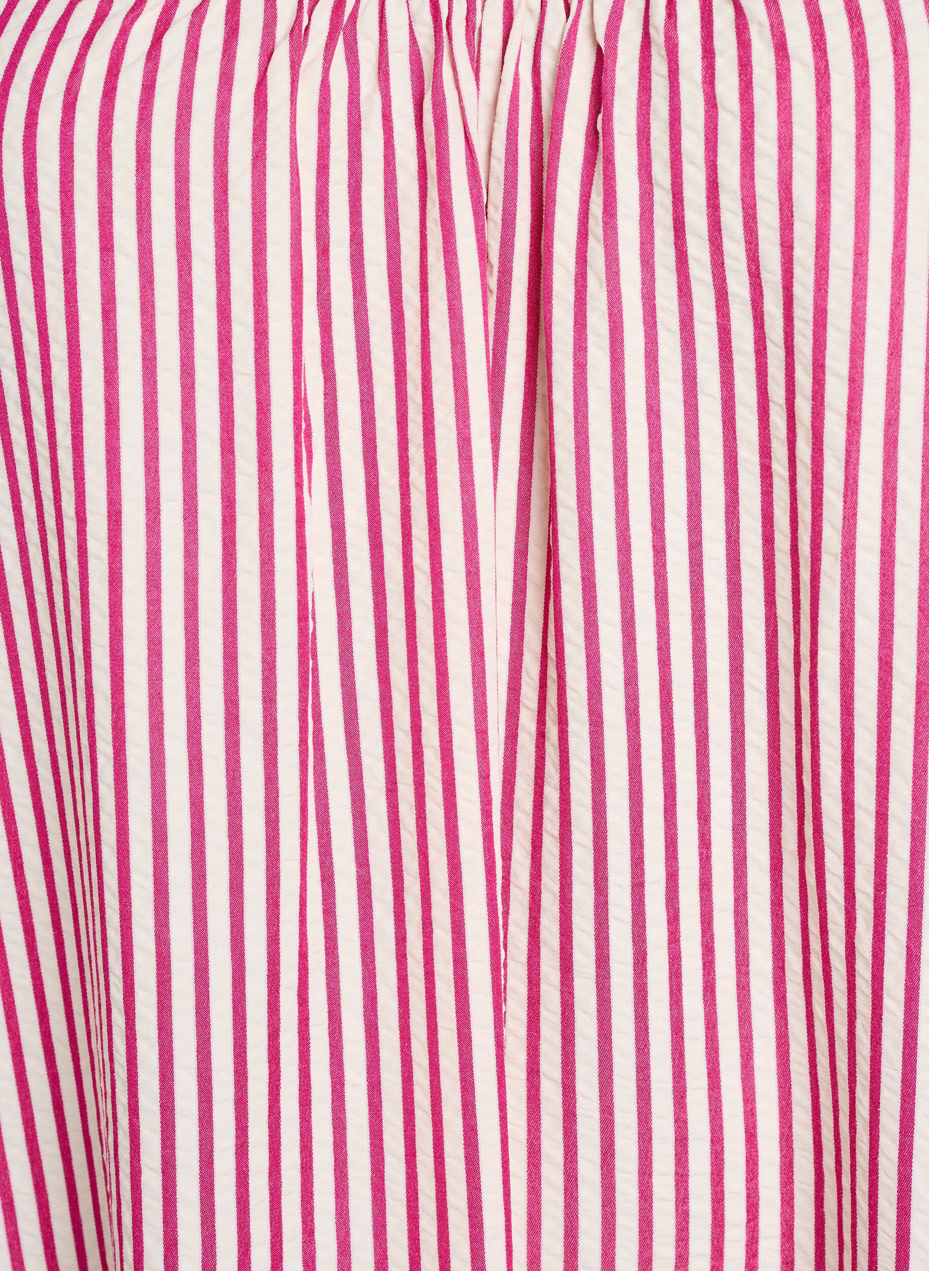 Zizzifashion Summer dress with stripes and A-line shape, Pink, Packshot image number 2