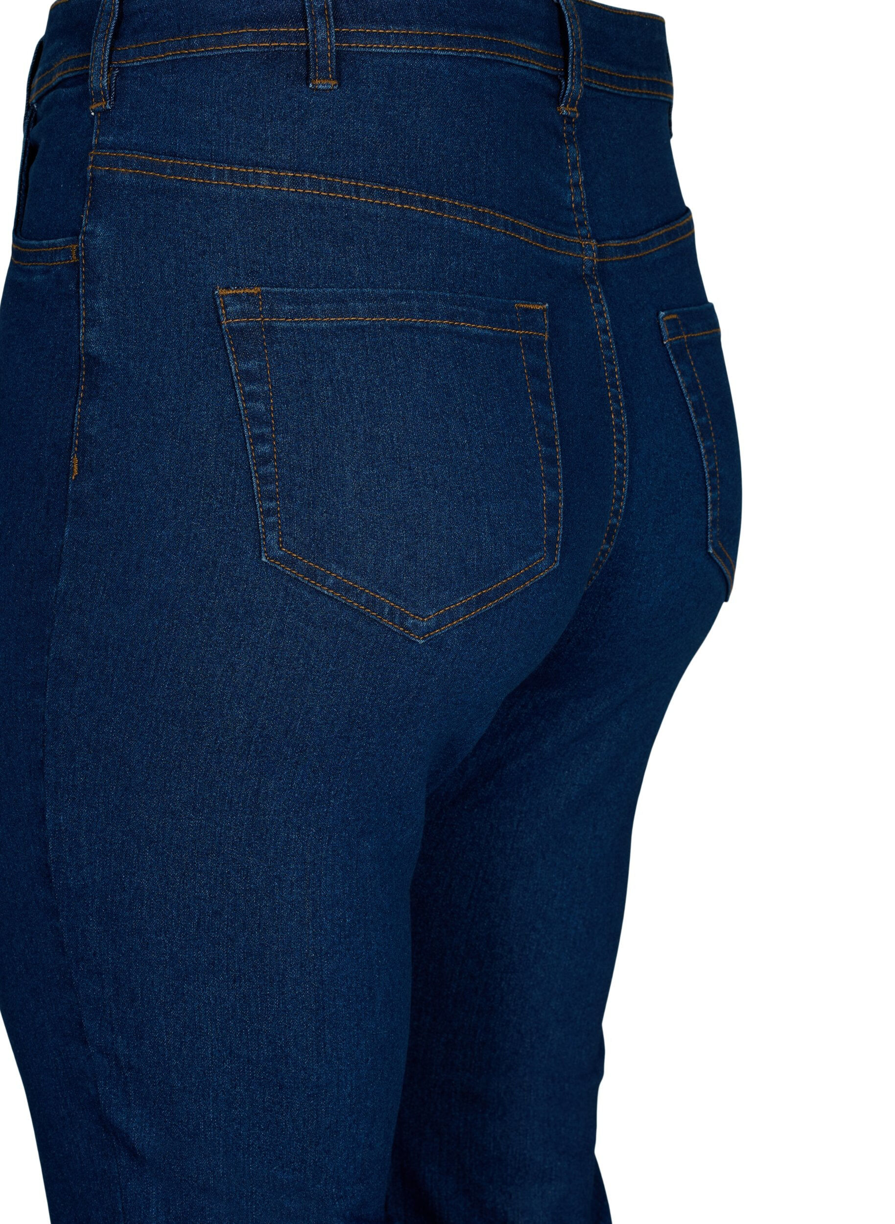 Zizzifashion FLASH - High waisted jeans with bootcut, Blue, Packshot image number 3
