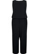 Sleeveless jumpsuit in viscose, Black, Packshot image number 1