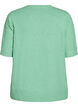 Knitted blouse with short sleeves, Green, Packshot image number 1