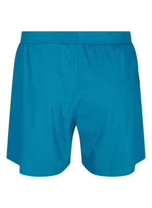 Loose cotton shorts with pockets, Fjord Blue, Packshot image number 1