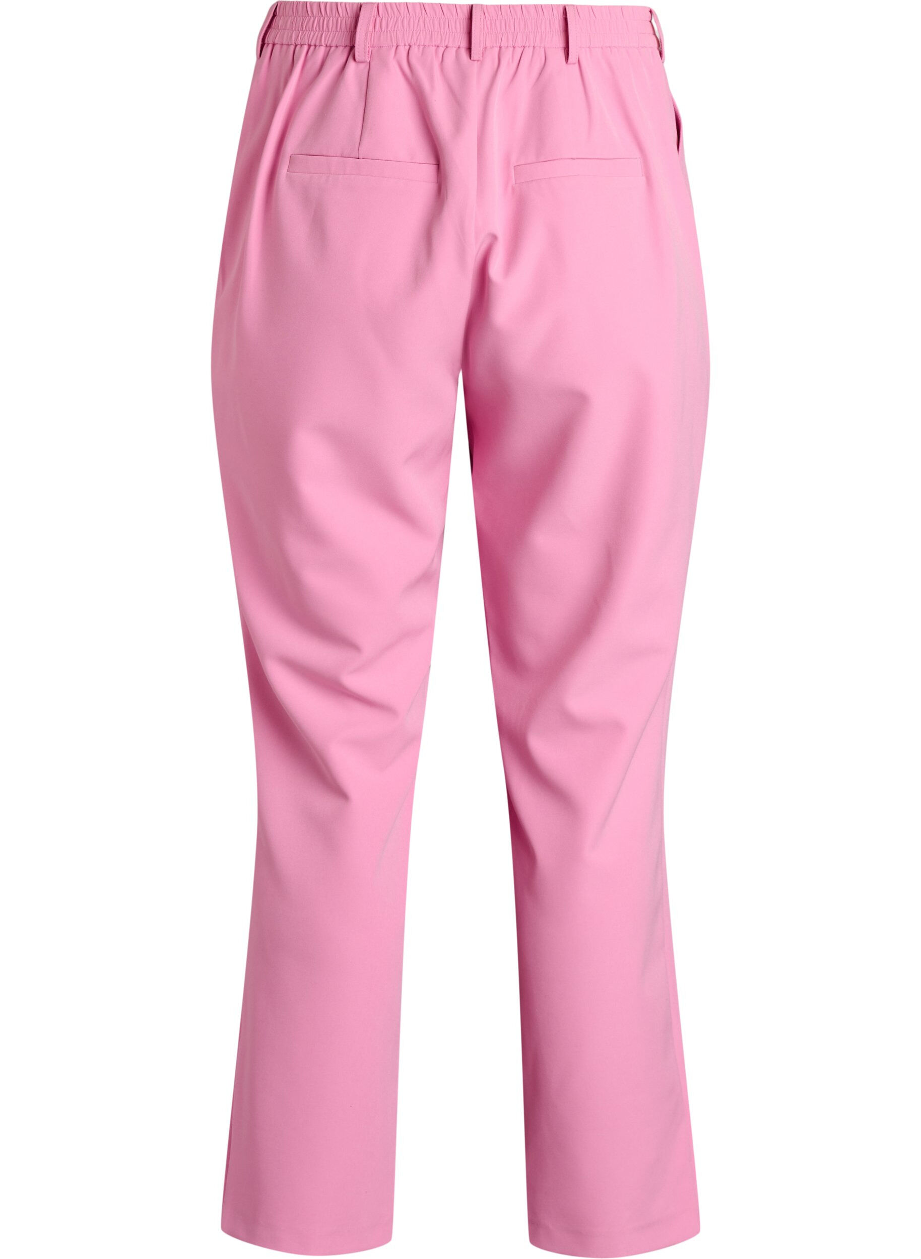 ZizzifashionTrousers with pockets and straight legs, Pink, Packshot image number 1