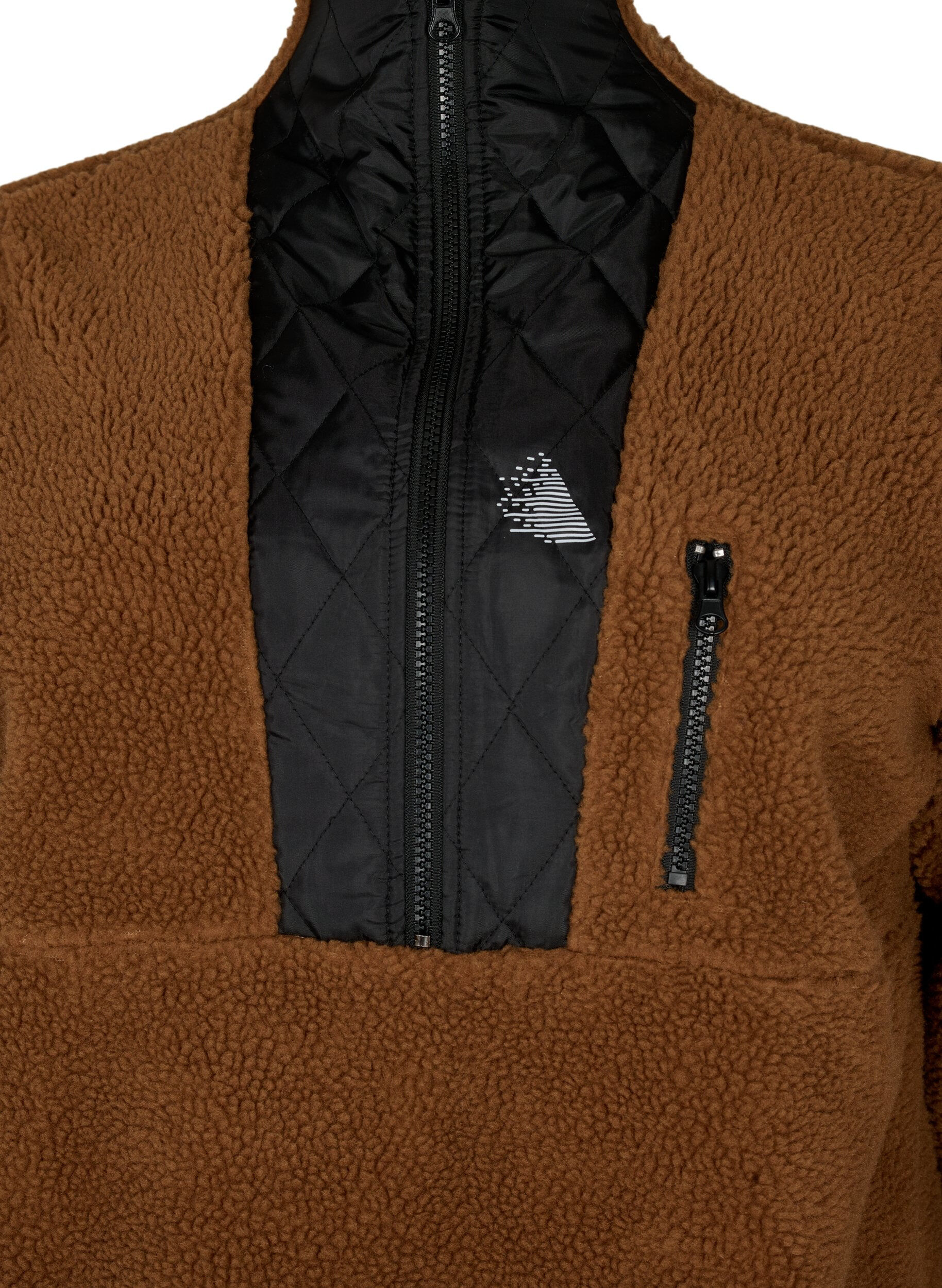 Zizzifashion Teddy anorak with a high neck and zip, Partridge ASS, Packshot image number 2