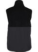 Short vest with teddy and zip, Black, Packshot image number 1