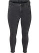Cropped Amy jeans with a zip, Grey, Packshot image number 0