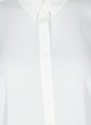 Long shirt with slightly puff sleeves, Bright White, Packshot image number 2