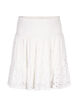 Smock skirt with hole pattern, Bright White, Packshot image number 0