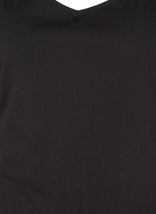 2-pack basic cotton top, Black, Packshot image number 2