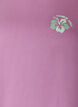 Organic cotton T-shirt with back print, Rose, Packshot image number 2