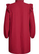 Short dress with ruffles and glitter, Dark Bordeaux, Packshot image number 1