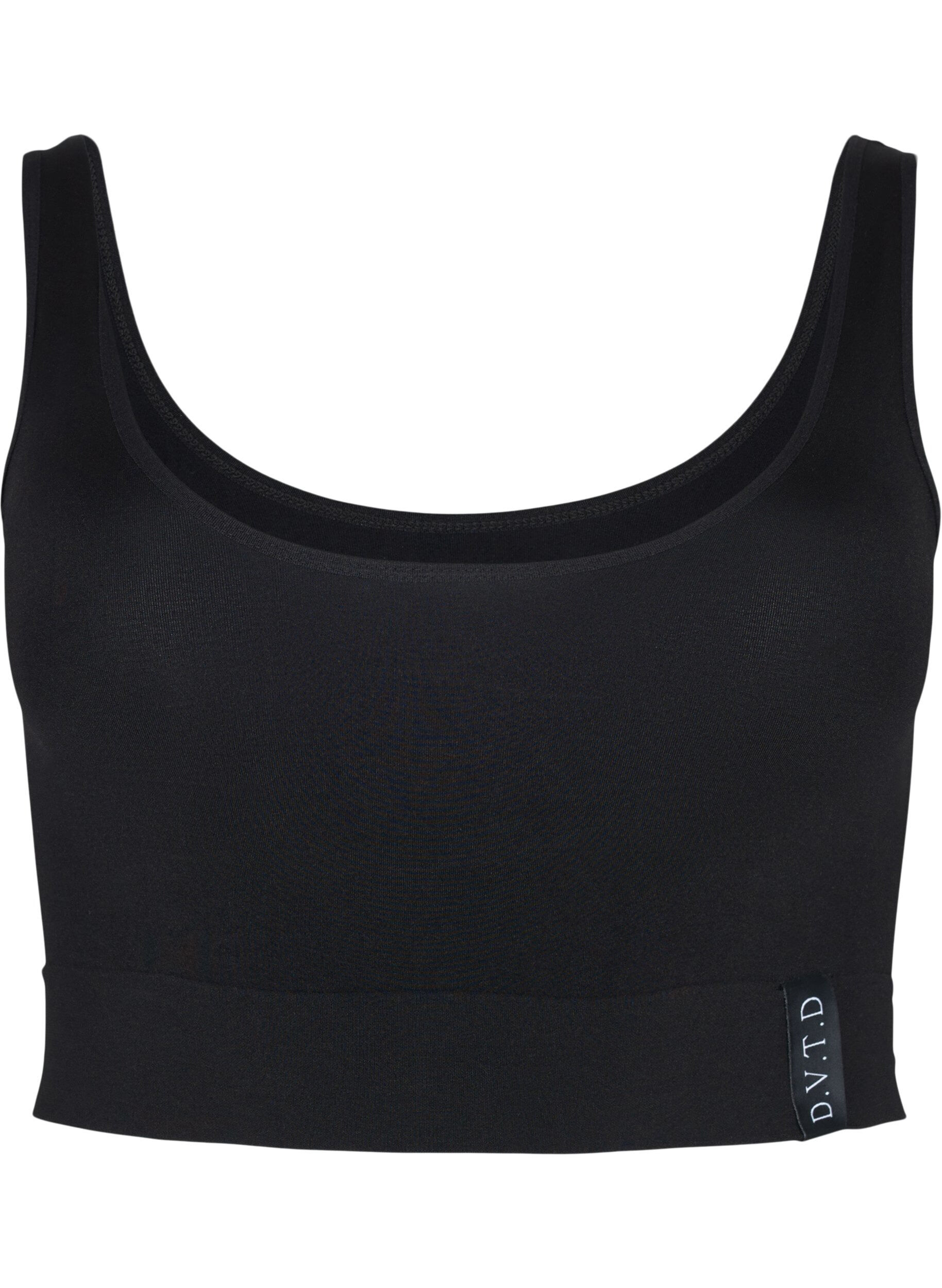 Zizzifashion Seamless bra with round neckline, Black, Packshot image number 0