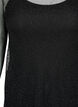 Net dress with long sleeves, Black w. Silver, Packshot image number 2