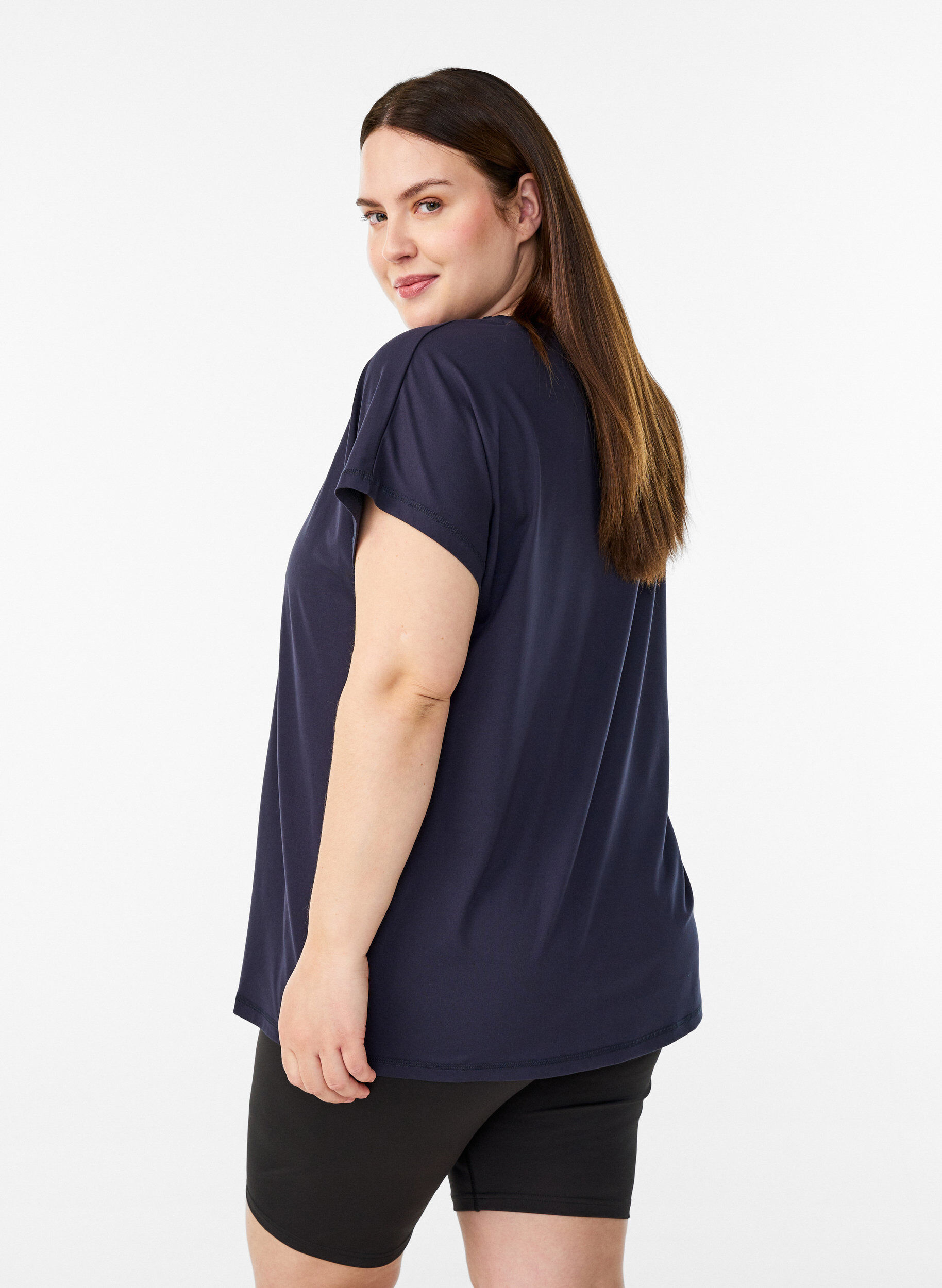 ZizzifashionSolid-coloured training T-shirt, Blue, Model image number 2