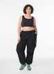 Sports bra with racerback, Black, Model image number 1