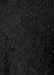 Jacquard blouse with sparkly details and puff sleeves, Black, Packshot image number 2