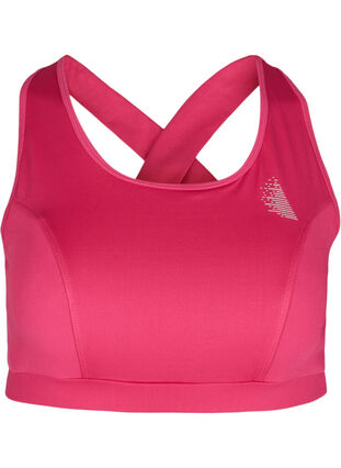 Sports top with a decorative details on the back, Pink Peacock, Packshot image number 0