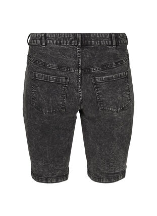 High waisted denim shorts, Grey Denim, Packshot image number 1
