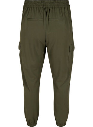 Cargo trousers with big pockets, Forest Night, Packshot image number 1