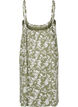 Knee-length strap dress in organic cotton, Green, Packshot image number 1