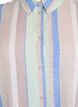 Long shirt in viscose and linen, Blue, Packshot image number 2