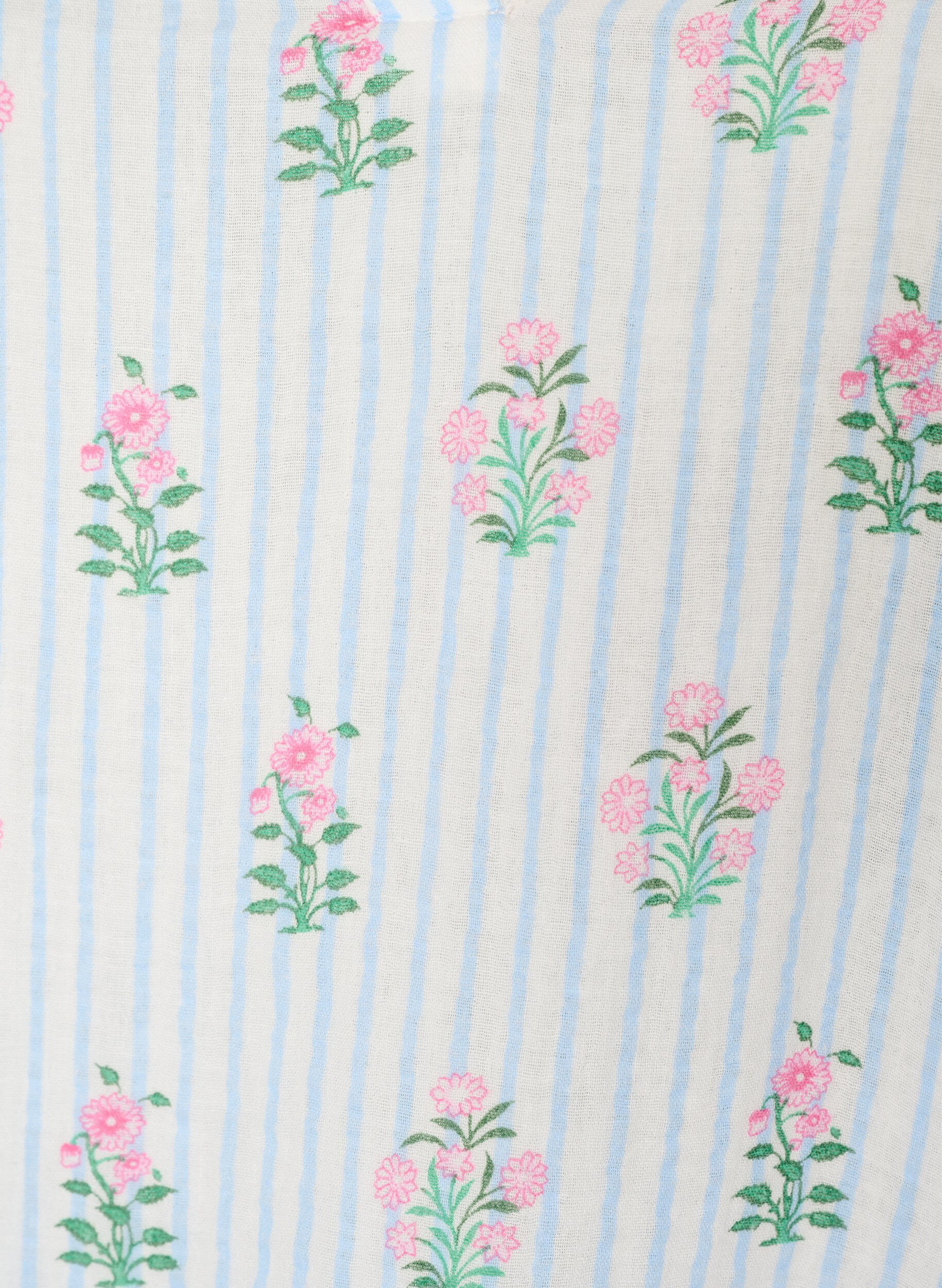 Zizzifashion Short A-line dress in cotton muslin, Vanilla, Packshot image number 2