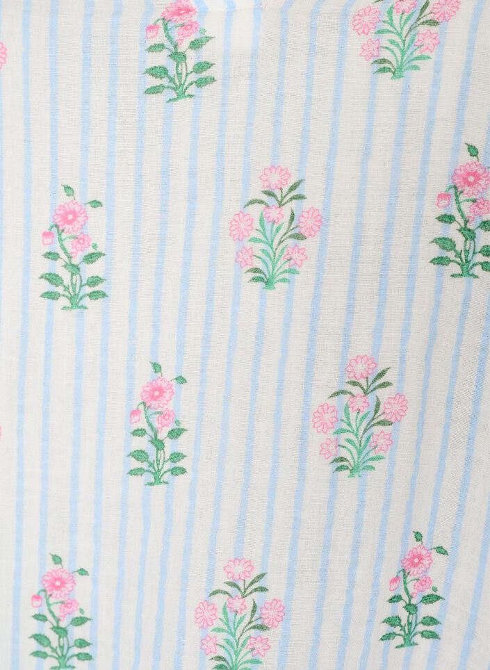 Short A-line dress in cotton muslin, Vanilla, Packshot image number 2