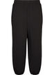 High-waisted jersey balloon trousers, Black, Packshot image number 1