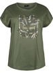 Organic cotton T-shirt with gold print, Thyme W. Free, Packshot image number 0
