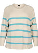 Rib-knit sweater with stripes, P.Stone/Reef W.Mel., Packshot image number 0