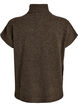 Knitted vest with turtleneck, Brown, Packshot image number 1