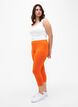 Basic 3/4-length viscose leggings, Orange, Model image number 1