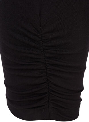 3/4 Length basic leggings with a ruching effect, Black, Packshot image number 2