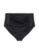 High waisted bikini bottom, Black, Packshot image number 0