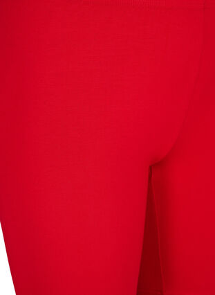 Plain-coloured basic bike shorts, Tango Red, Packshot image number 2