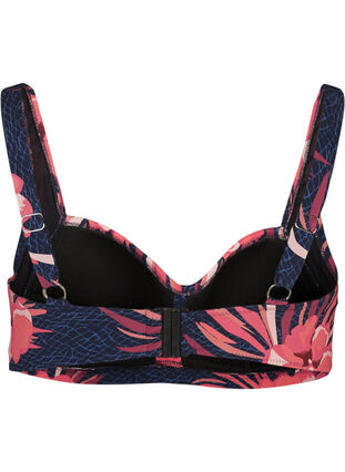 Printed bikini top, Night Sky Flower, Packshot image number 1