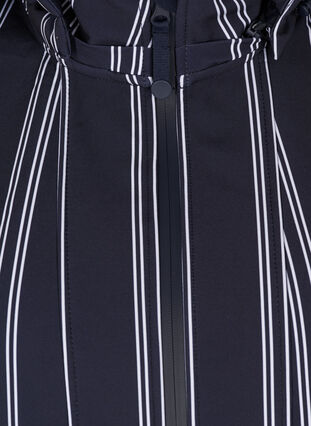 Hooded softshell jacket, Night s. stripe, Packshot image number 2