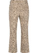 Regular fit jeans with zebra print, Brown, Packshot image number 1