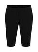 Cotton Capri trousers , Black, Packshot image number 0