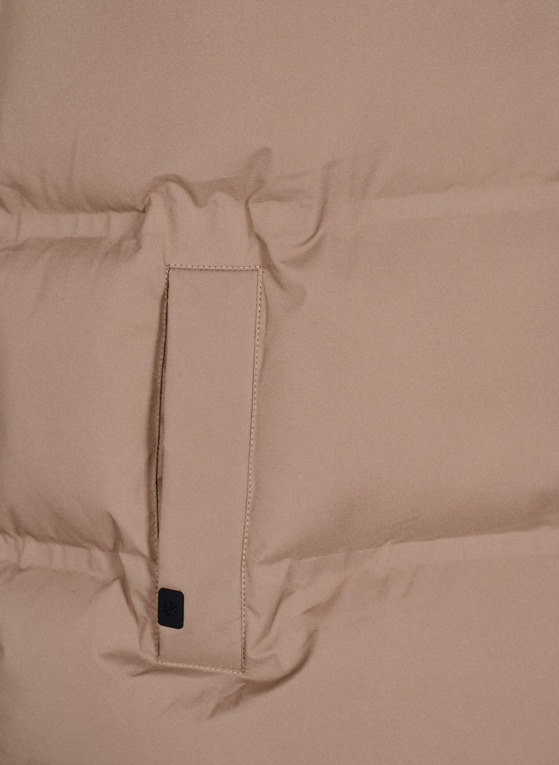 Zizzifashion Short puff vest with high collar, Brown, Packshot image number 3