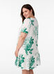 Dress in viscose with cutline, Green, Model image number 2