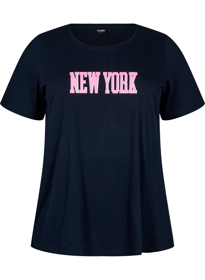 FLASH - T-shirt with motif, Blue, Packshot image number 0