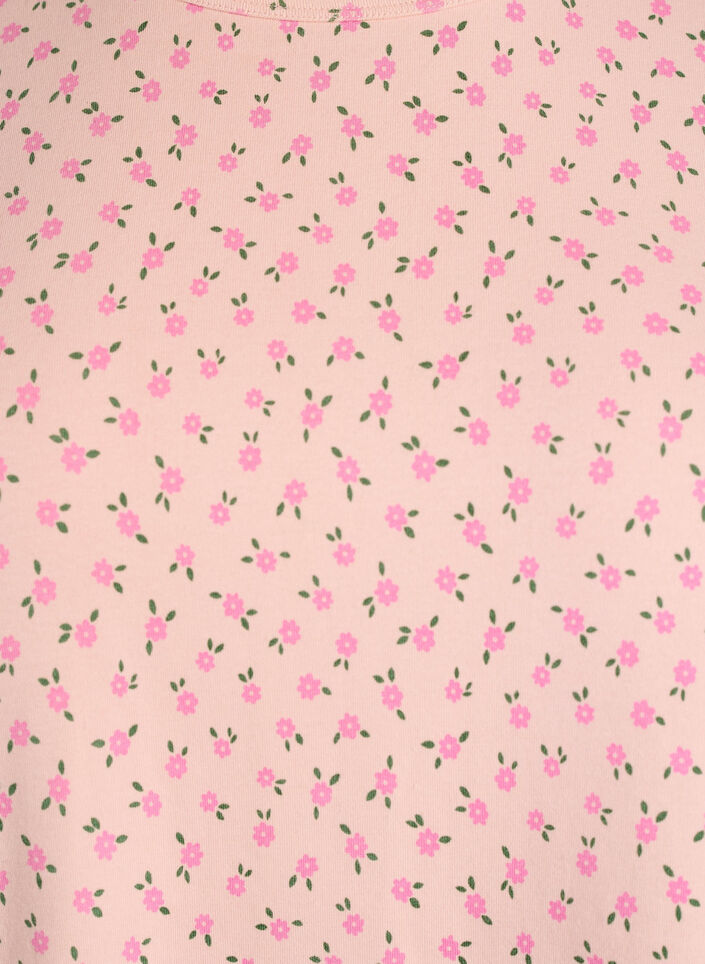 Cotton T-shirt with all-over print, Rose, Packshot image number 2
