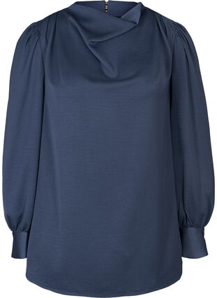 Puff sleeve blouse, Sargasso Sea ASS, Packshot image number 0