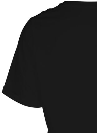 Short-sleeved t-shirt with print, Black, Packshot image number 3