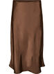 Satin midi skirt, Brown, Packshot image number 0