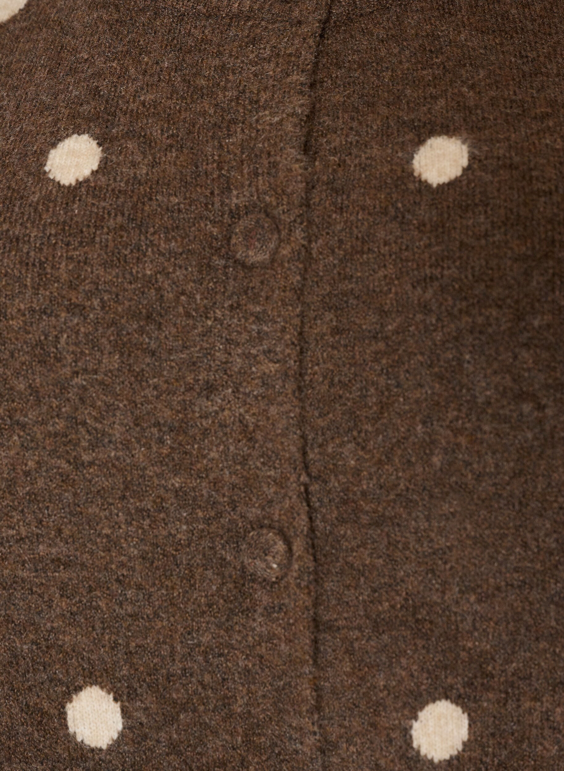 ZizzifashionCardigan with a dotted pattern, Brown, Packshot image number 2