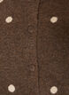 Cardigan with a dotted pattern, Brown, Packshot image number 2