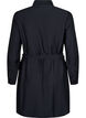 Shirt dress with tie belt and long sleeves, Black, Packshot image number 1